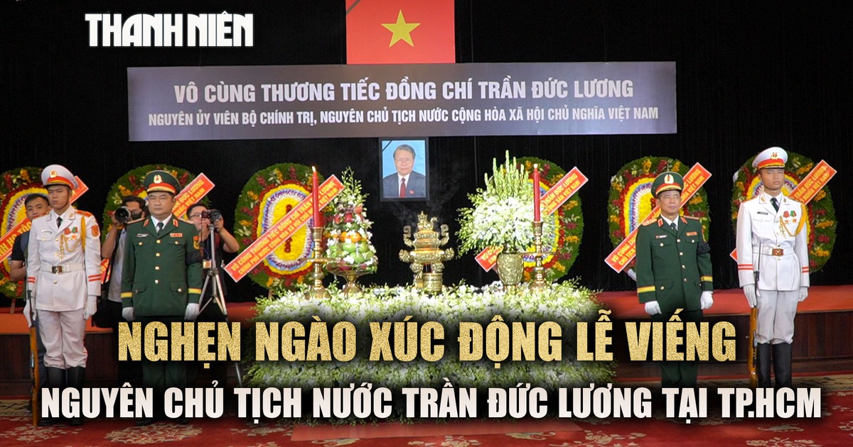 Lãnh đạo cùng người dân TP.HCM dự lễ tang nguyên Chủ tịch nước Trần Đức Lương