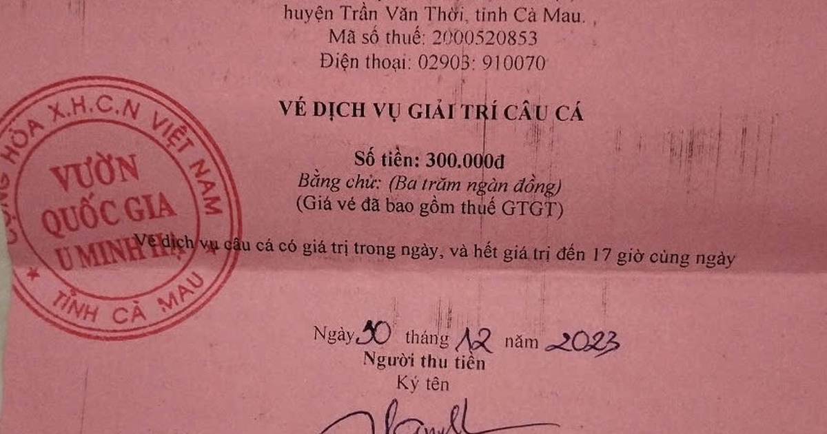 Cà Mau: Chỉ đạo thanh tra dịch vụ câu cá tại Vườn quốc gia U Minh Hạ