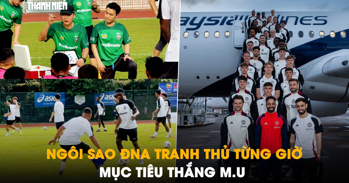 Đội hình Ngôi sao Đông Nam Á tranh thủ từng giờ để tập luyện, mục tiêu là thắng M.U