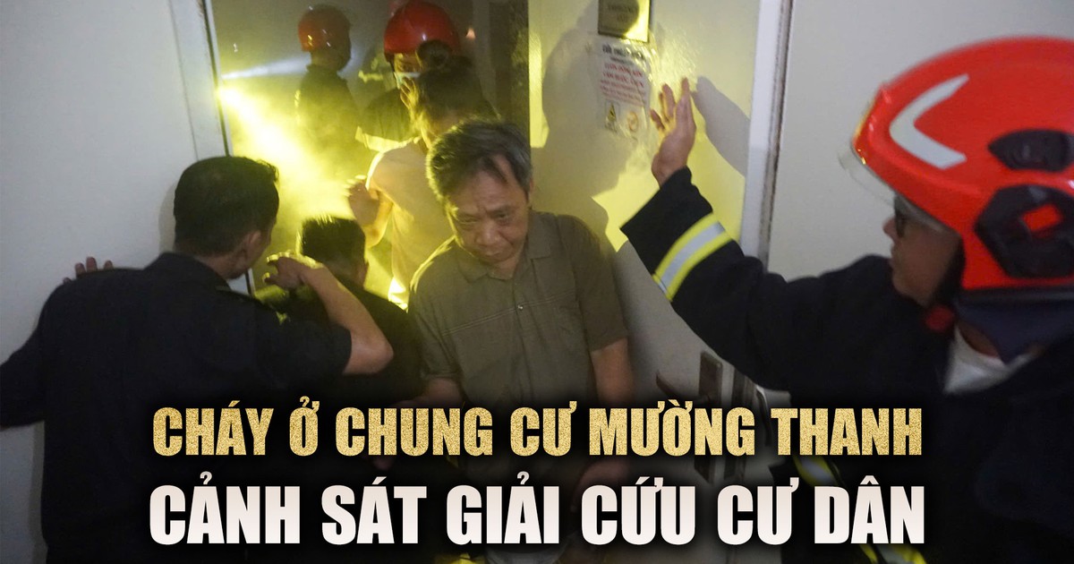 Cận cảnh lính cứu hỏa ‘đột kích’ căn hộ Mường Thanh giải cứu cư dân khỏi đám cháy
