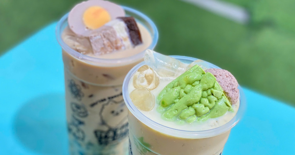 Độc lạ món trà sữa có topping thịt kho trứng, khổ qua nhồi thịt