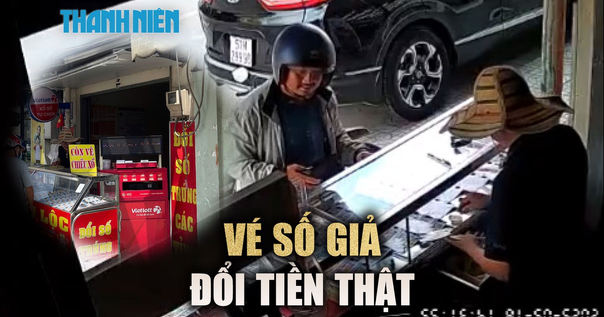 Cận cảnh 'độc chiêu' mang vé số giả đi đổi tiền thưởng ở TP.HCM