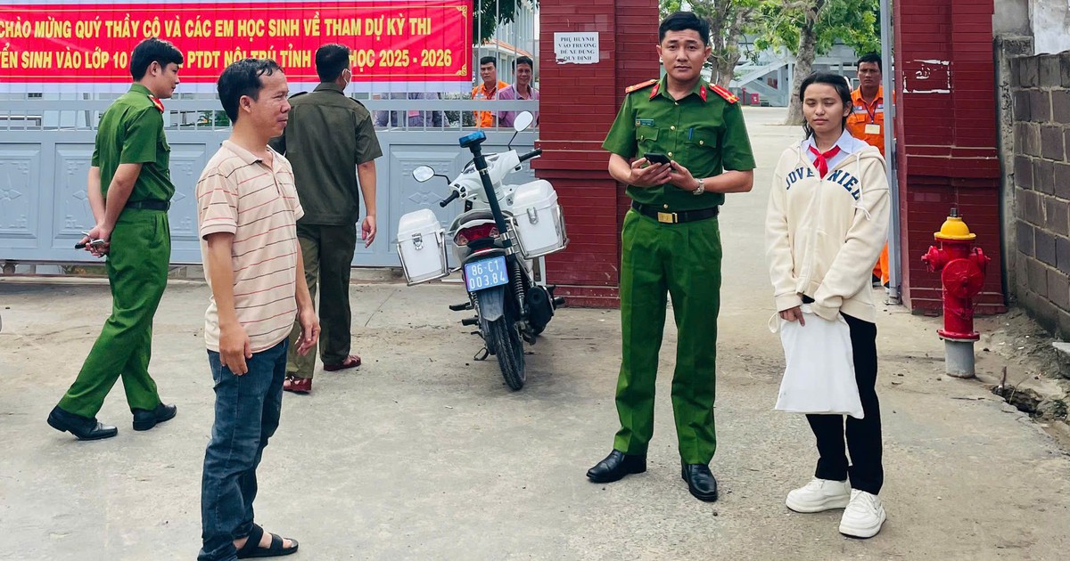 Bình Thuận: Dùng xe cảnh sát chạy 60 km đưa thí sinh đến điểm thi