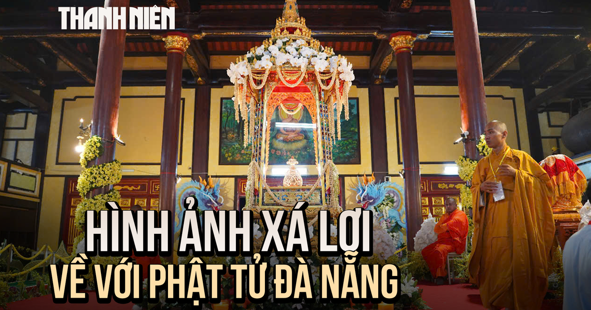 Hình ảnh xá lợi Phật Thích Ca Mâu Ni về với Phật tử Đà Nẵng