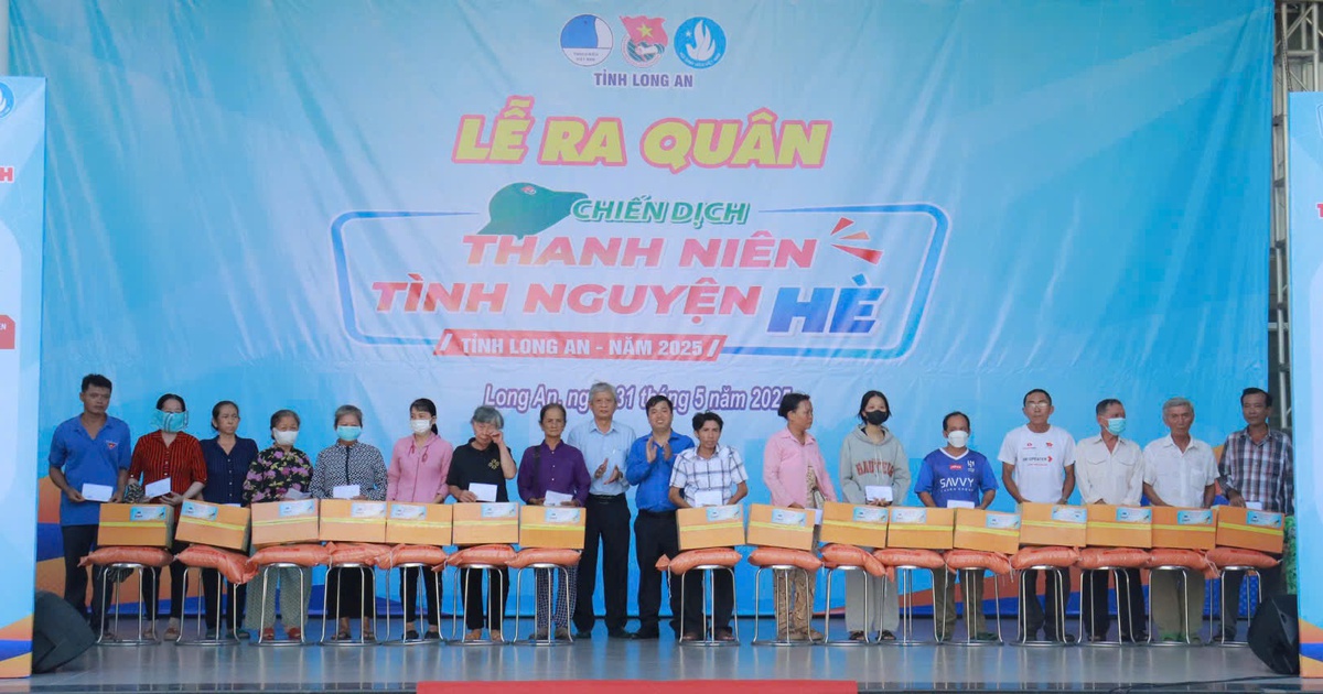 Gần 3,4 tỉ đồng cho các công trình, phần việc tình nguyện hè tại Long An
