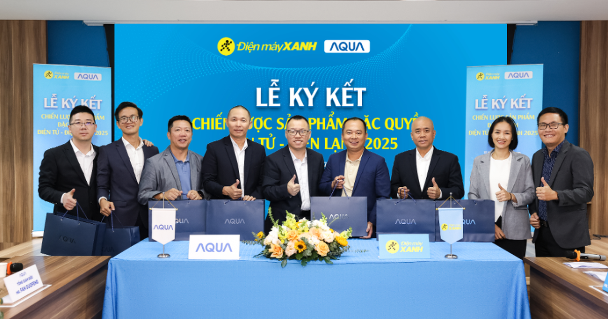 Aqua ra mắt tủ lạnh tích hợp ngăn ‘lấy nước ngoài’ đặc quyền tại Điện Máy Xanh