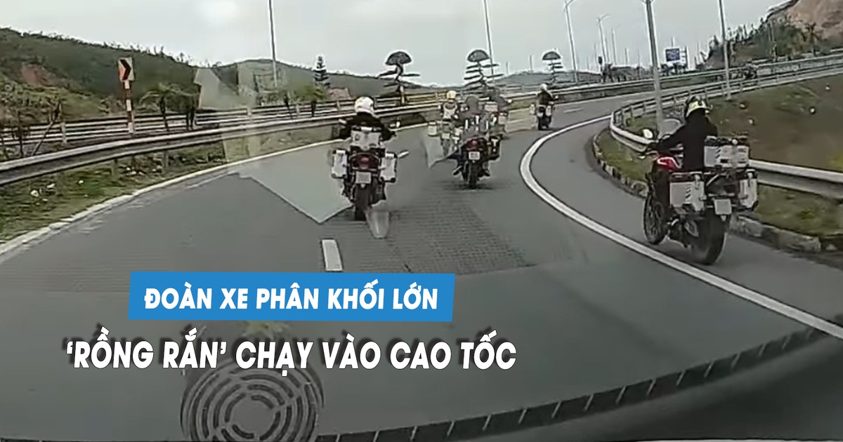 Đoàn xe phân khối lớn bất chấp luật chạy vào cao tốc: Đề nghị phạt nặng