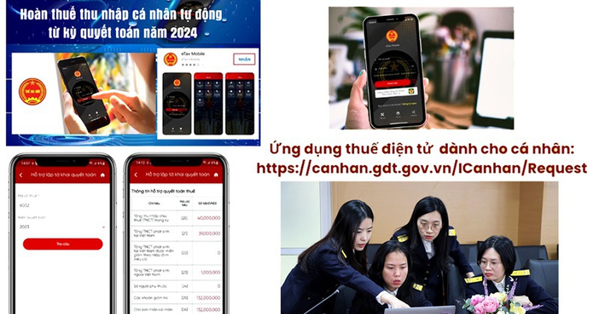 Gần 257.000 người được hoàn thuế thu nhập cá nhân tự động gần 1.170 tỉ