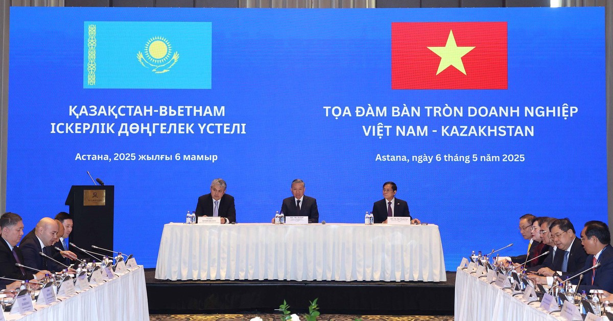 Tổng Bí thư Tô Lâm dự Tọa đàm bàn tròn doanh nghiệp Việt Nam - Kazakhstan