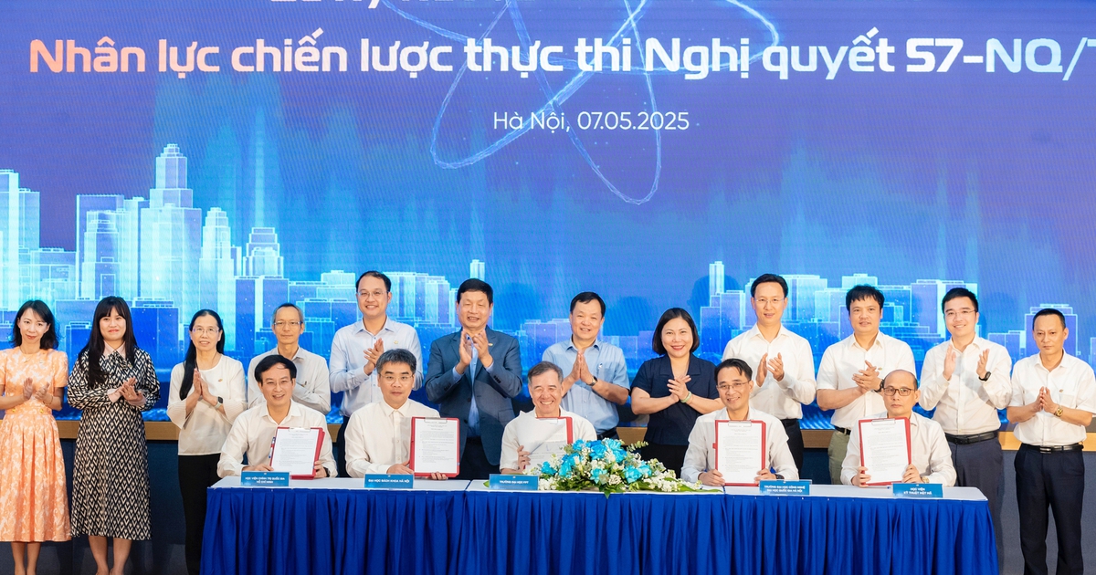 5 trường đại học ký kết liên minh nhân lực chiến lược thực thi Nghị quyết 57