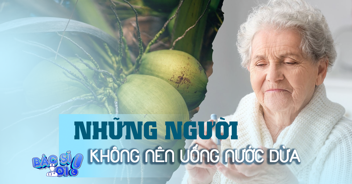 Những người không nên uống nước dừa