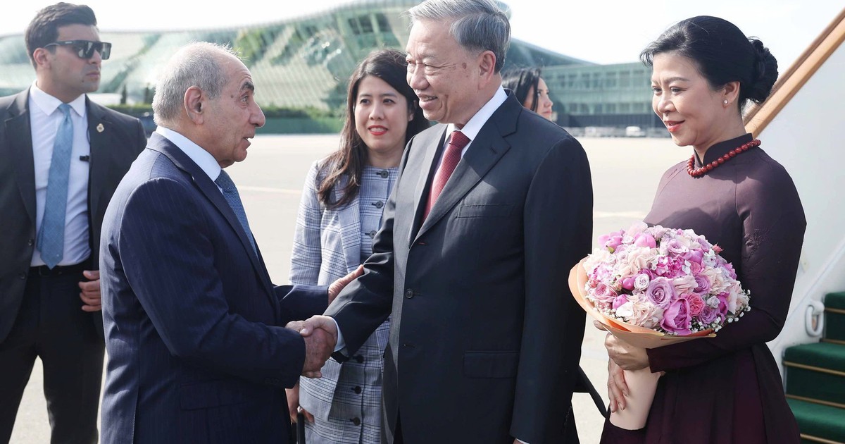 Tổng Bí thư Tô Lâm và phu nhân bắt đầu thăm cấp nhà nước Azerbaijan
