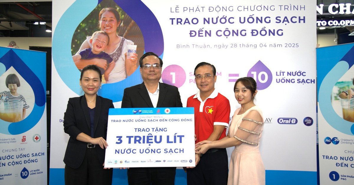 P&G Việt Nam và Saigon Co.op chung tay trao nước uống sạch đến cộng đồng