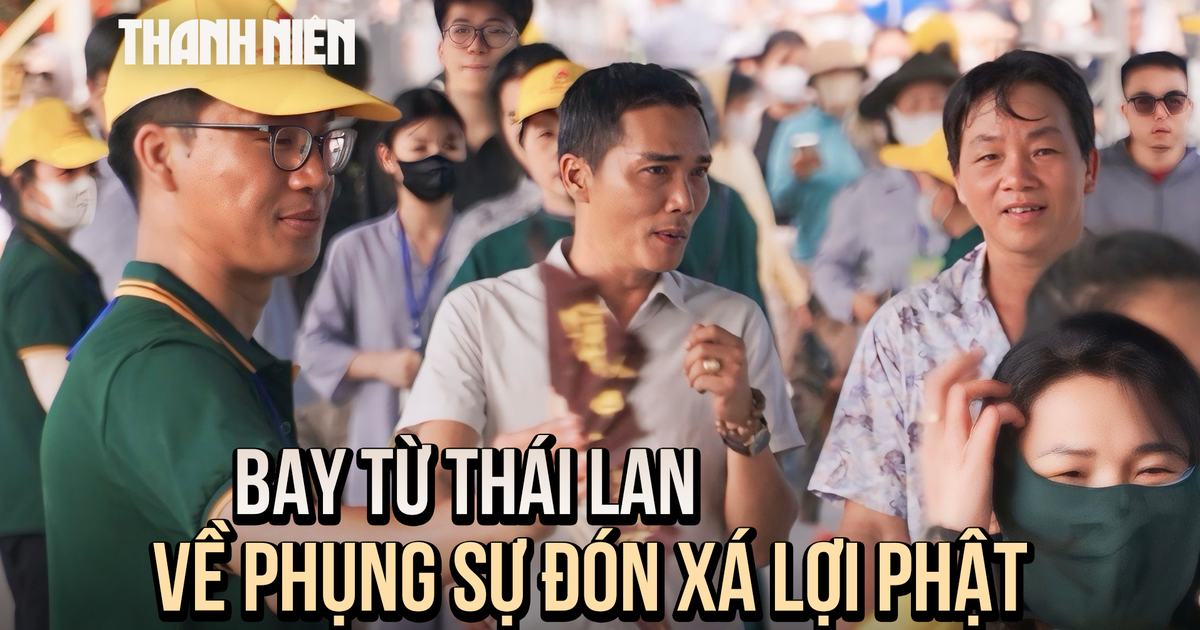 Phật tử bay từ Thái Lan về phụng sự lễ rước xá lợi Phật tại Đà Nẵng