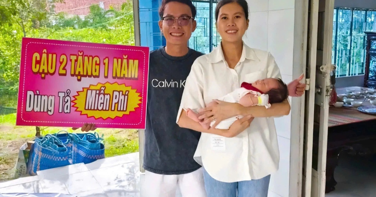Đầy tháng cháu gái, người cậu miền Tây 'chơi lớn' tặng 1 năm dùng tã miễn phí