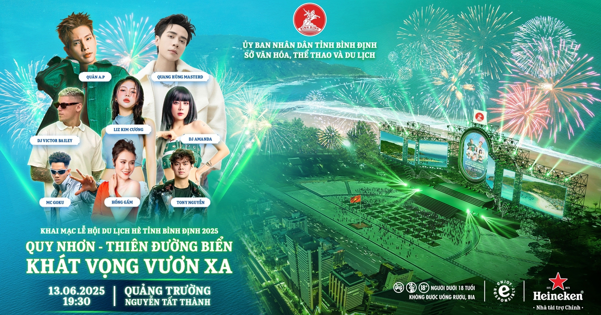 Heineken góp phần nâng tầm đêm Khai mạc Lễ hội Du lịch Hè Bình Định 2025