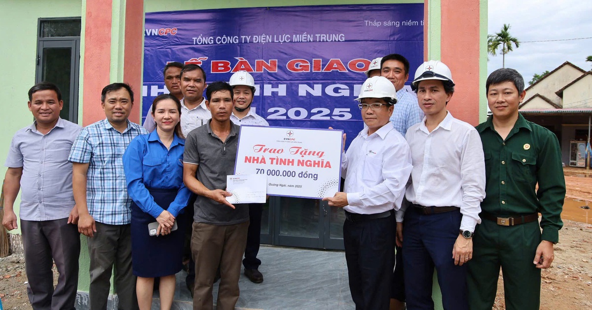 PC Quảng Ngãi: Hoàn thành và bàn giao 5 nhà tình nghĩa