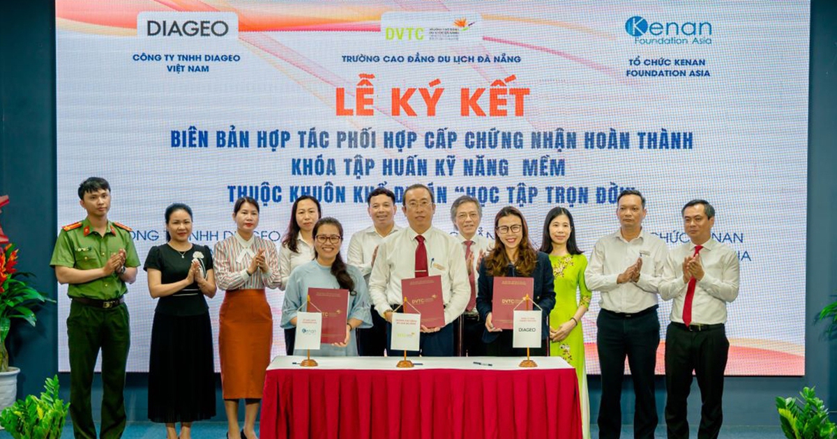 Diageo nỗ lực nâng cao chất lượng đào tạo nguồn nhân lực du lịch
