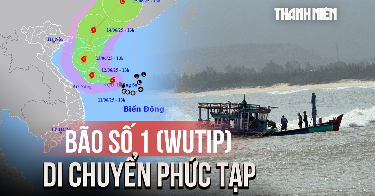Bão số 1 di chuyển phức tạp, nguy cơ đổi hướng vào Bắc bộ Bão số 1 di chuyển phức tạp, nguy cơ đổi hướng vào Bắc bộ