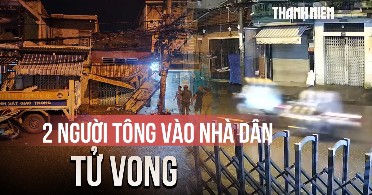Trích xuất camera vụ 2 người tông vào nhà dân tử vong, nghi do đuổi nhau
