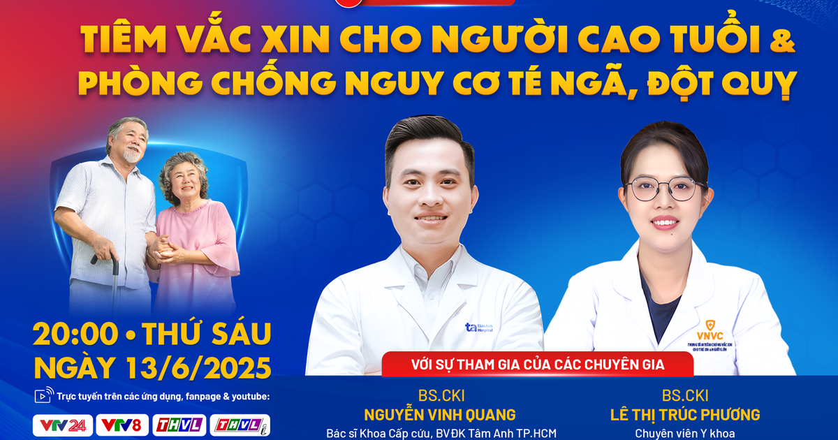 Tư vấn sức khỏe: Tiêm vắc xin và phòng té ngã, đột quỵ cho người cao tuổi