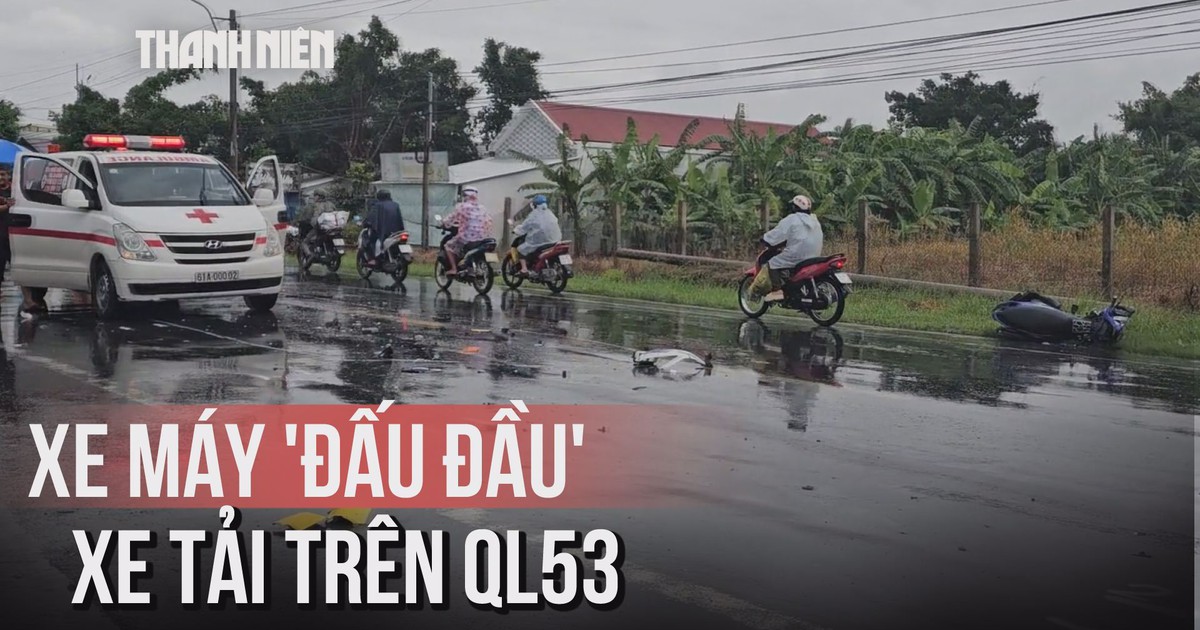 Trời đổ mưa sau tai nạn trên quốc lộ 53, khám nghiệm gặp nhiều khó khăn