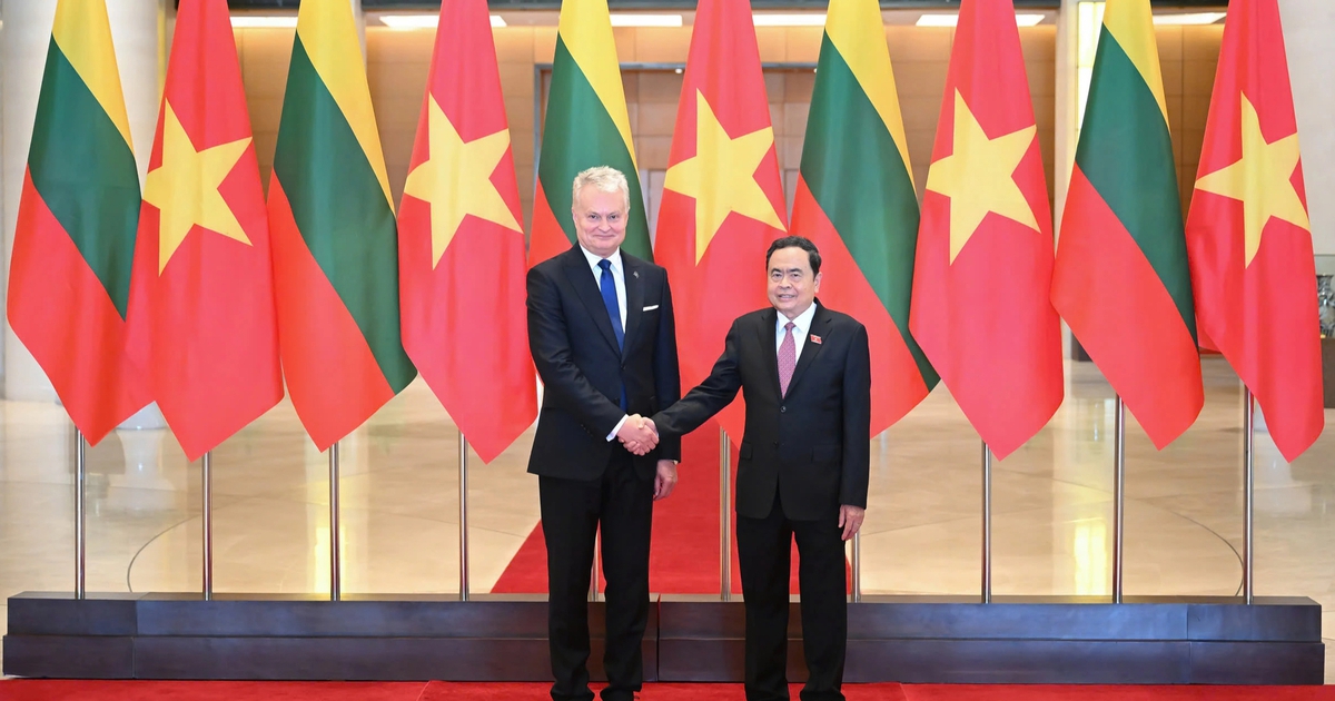 Chủ tịch Quốc hội Trần Thanh Mẫn hội kiến Tổng thống Lithuania