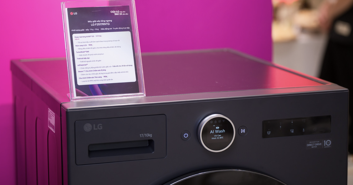 LG giới thiệu thế hệ máy giặt và giặt sấy mới LG AI DD 2.0 tại Việt Nam