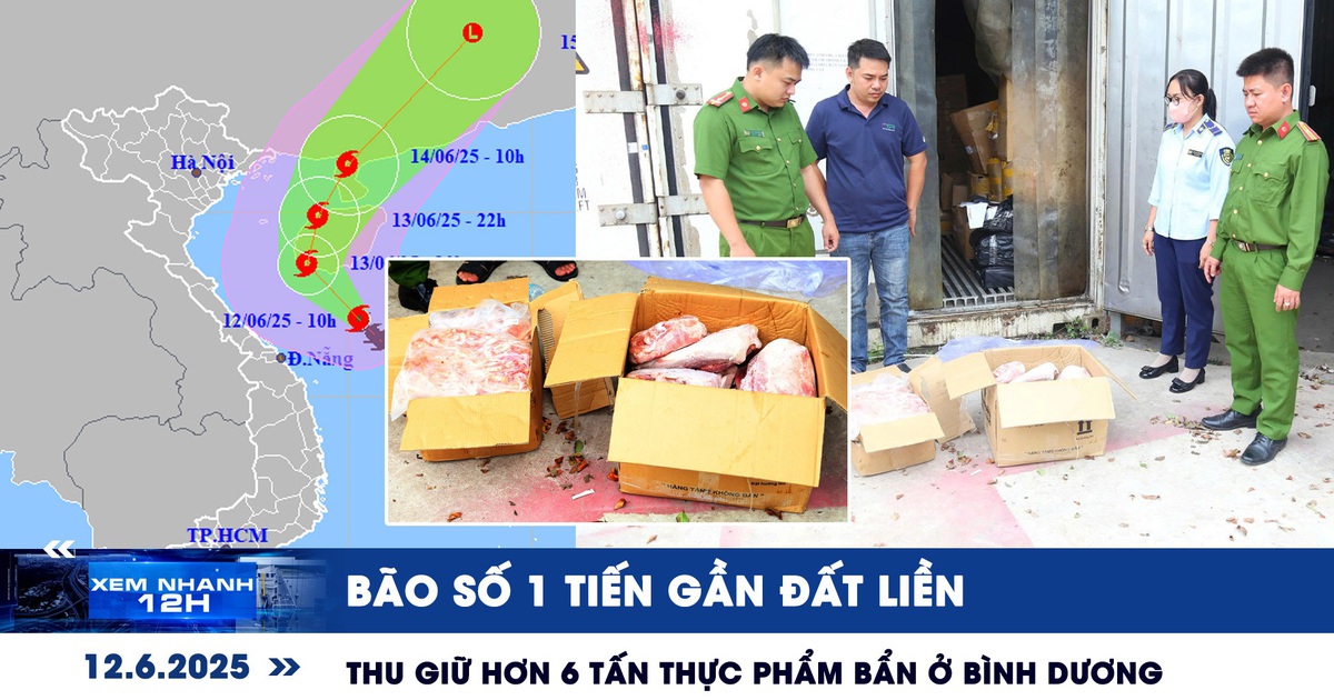 Xem nhanh 12h: Bão số 1 tiến gần đất liền | Thu giữ hơn 6 tấn thực phẩm bẩn ở Bình Dương