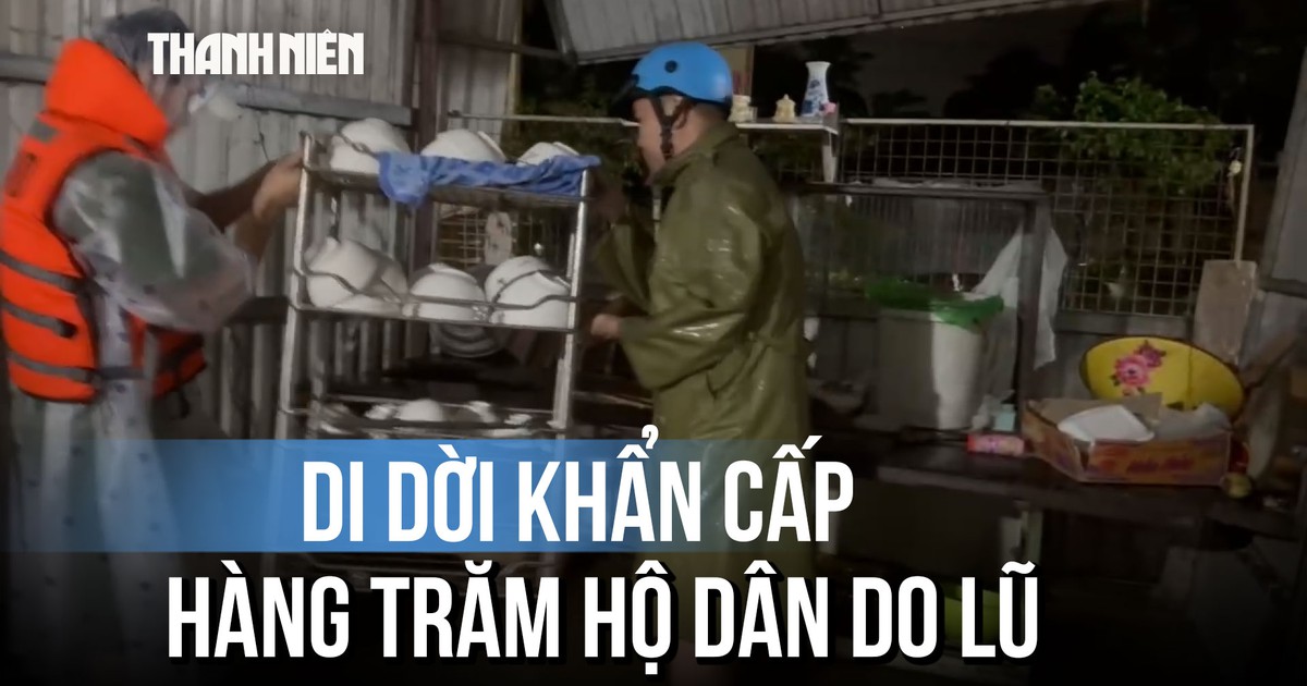 Quảng Trị: Khẩn cấp di tán hàng trăm hộ dân giữa đêm do mưa lũ