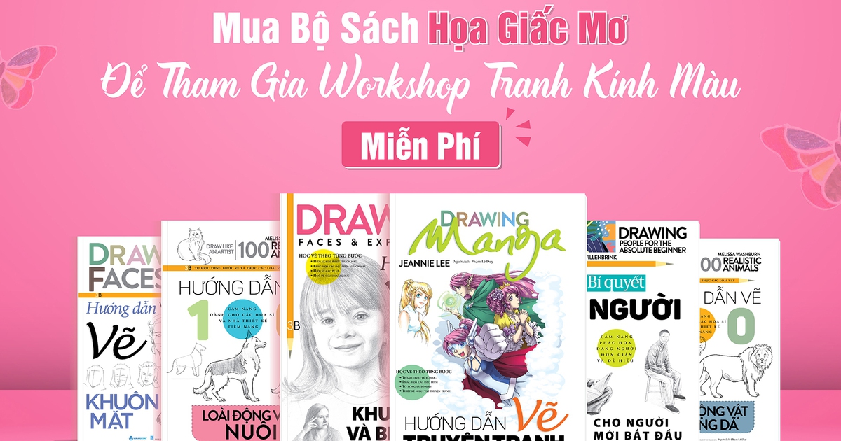 Mua bộ sách Họa Giấc Mơ để tham gia Workshop Tranh kính màu miễn phí