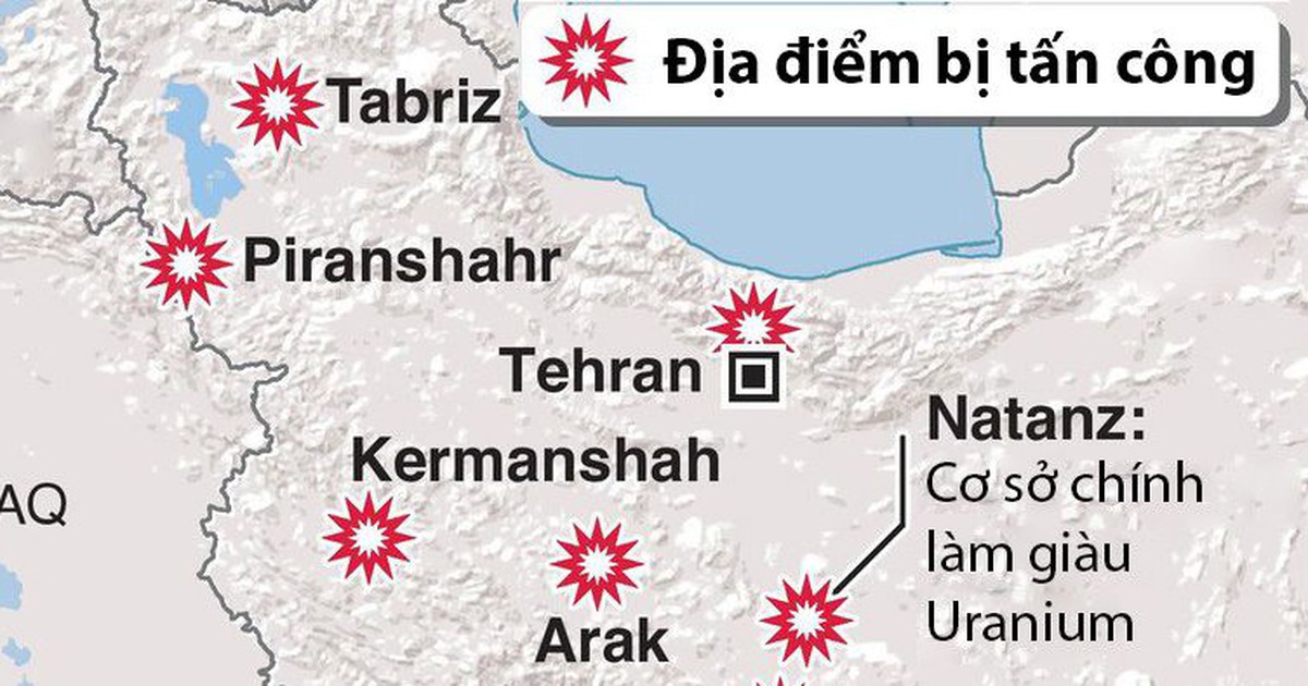 Mức độ thiệt hại các cơ sở hạt nhân của Iran sau cuộc tấn công của Israel