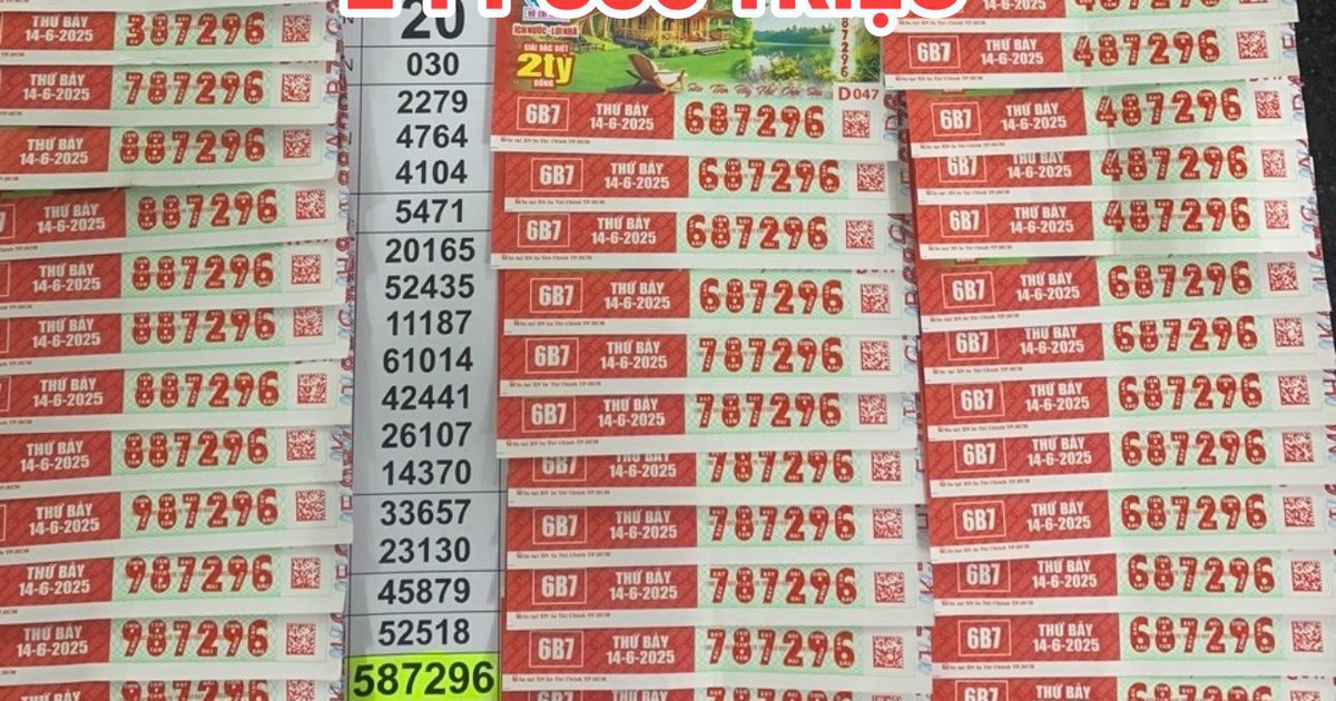 Xổ số miền Nam 14.6: Đại lý TP.HCM bán 14 tờ vé số trúng độc đắc, chờ đổi thưởng