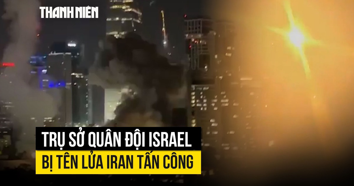 Tên lửa Iran xuyên Vòm Sắt tấn công 'Lầu Năm Góc' của Israel