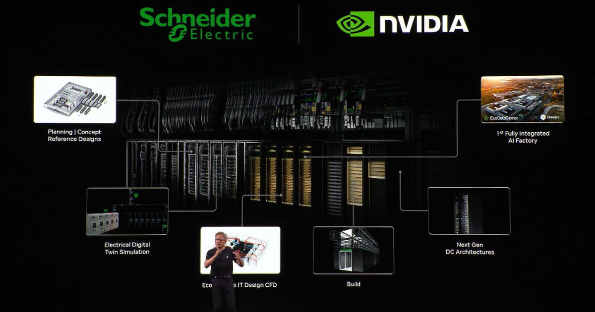 Schneider Electric hợp tác NVIDIA đẩy mạnh phát triển các nhà máy AI