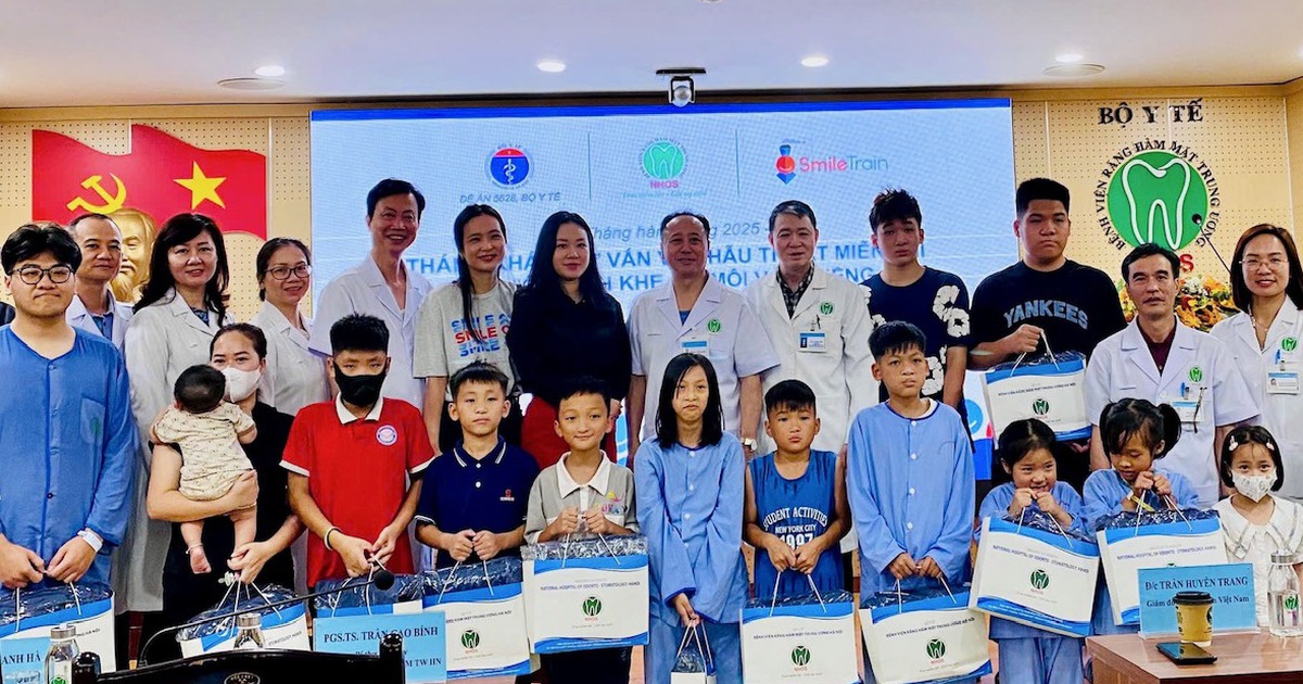 Phẫu thuật miễn phí dị tật khe hở môi vòm miệng