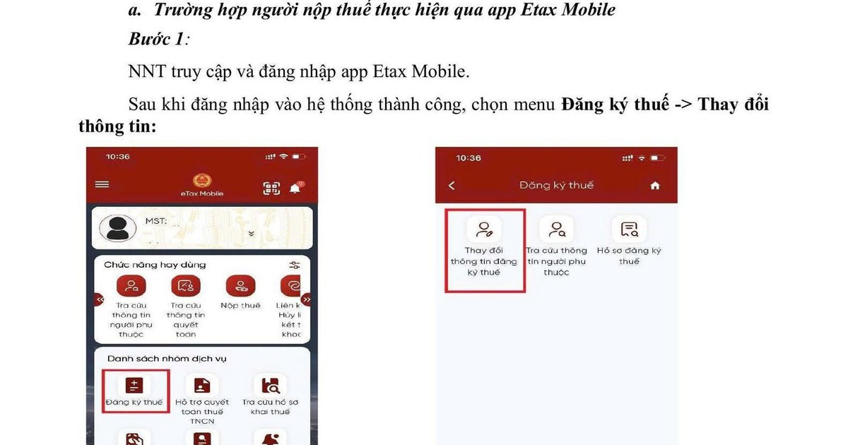 3 cách giúp cá nhân cập nhật ngay thông tin đăng ký thuế