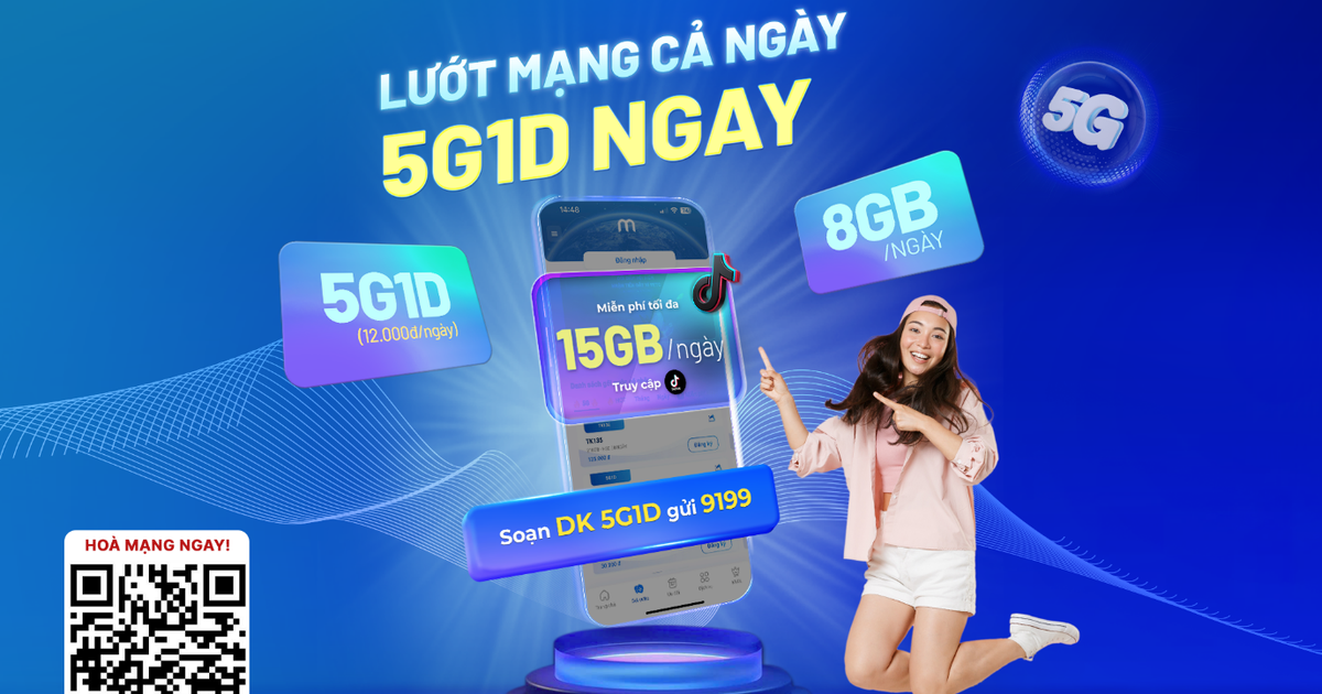 Bùng nổ 5G mỗi ngày - Trải nghiệm siêu tốc chỉ với 12.000 đồng từ MobiFone