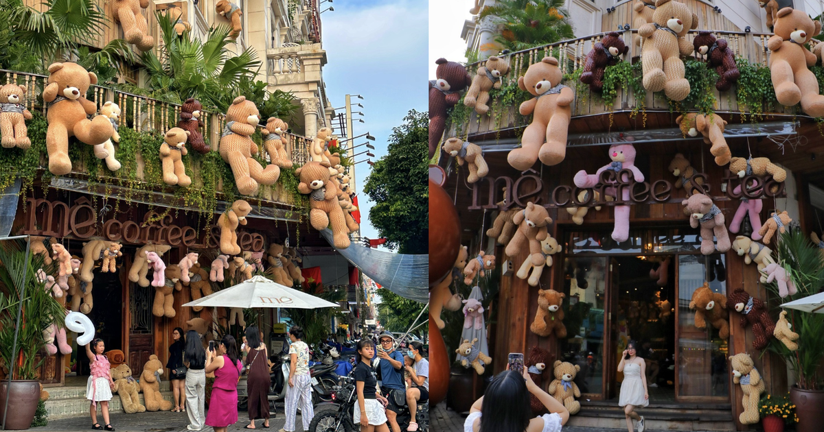 Chi nửa tỉ trang trí gấu bông, quán cà phê TP.HCM thành điểm check-in 'hot' hè 2025