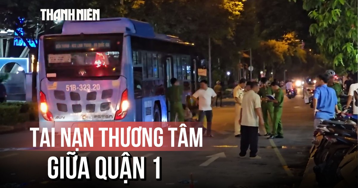 Bi kịch giữa quận 1: Va chạm xe buýt, người phụ nữ tử vong thương tâm