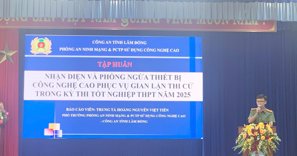 Ngăn chặn sử dụng AI gian lận thi tốt nghiệp THPT năm 2025