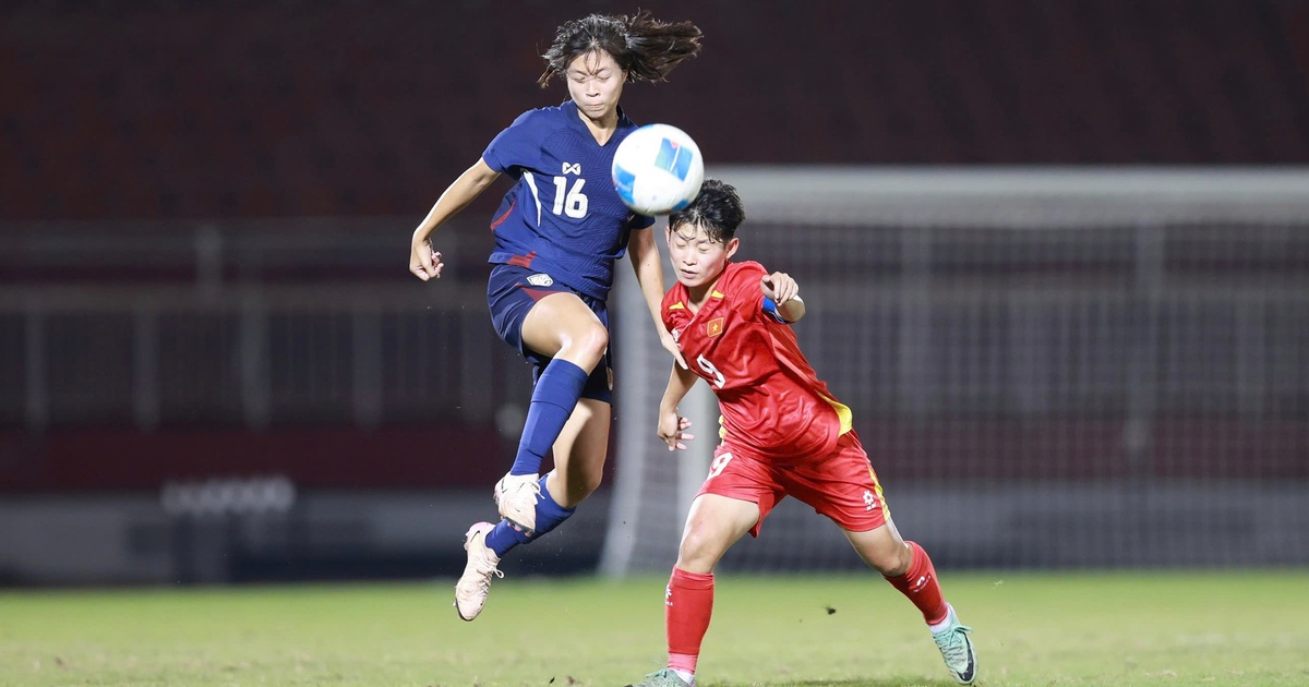 U.19 nữ Việt Nam chưa thể vượt qua Thái Lan