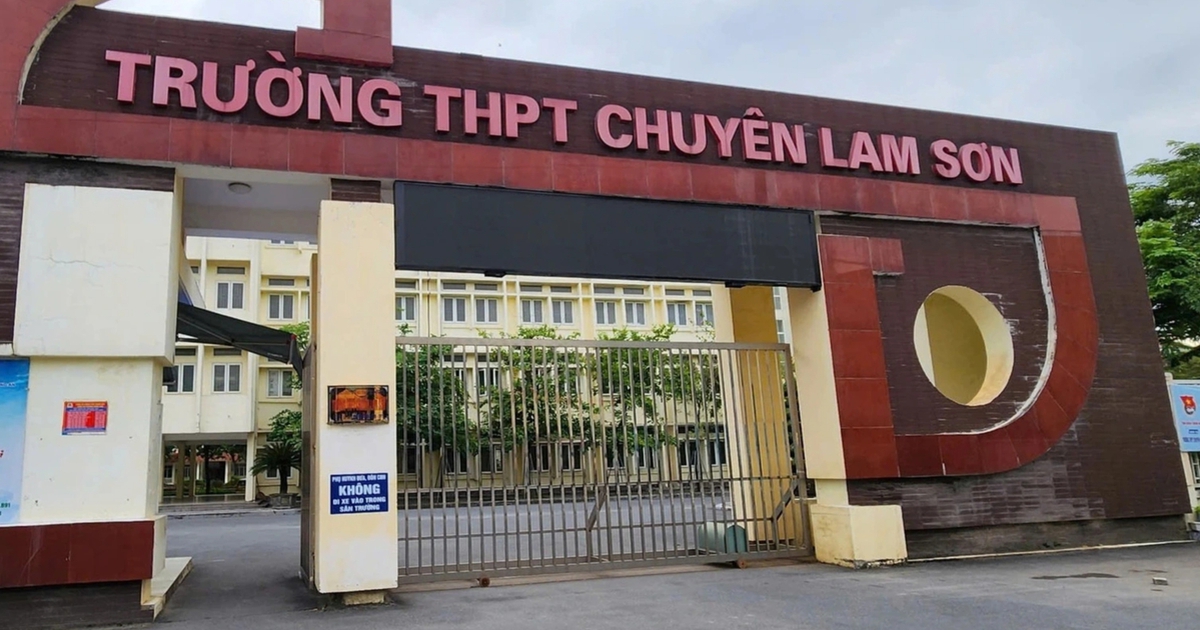 Điểm chuẩn chuyên sinh Trường THPT chuyên Lam Sơn cao 'ngất ngưởng'