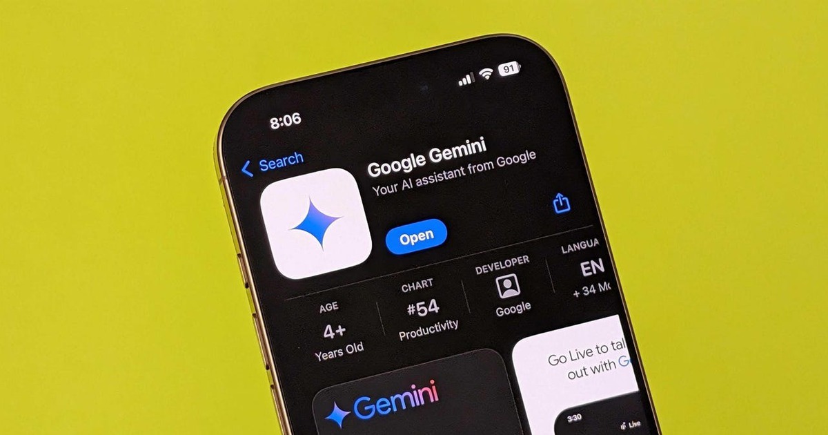 Ứng dụng Gemini có bước đột phá với tính năng mới