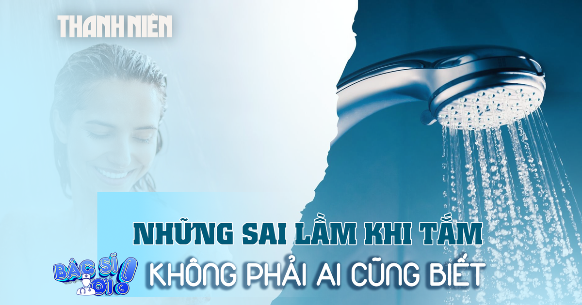 Những sai lầm khi tắm không phải ai cũng biết