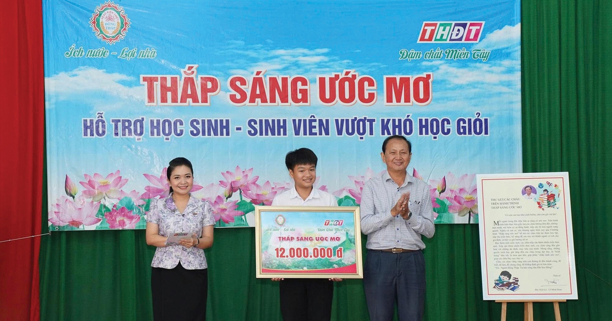 C&ocirc;ng ty Xổ số Đồng Th&aacute;p - Đồng h&agrave;nh với người d&acirc;n kh&oacute; khăn