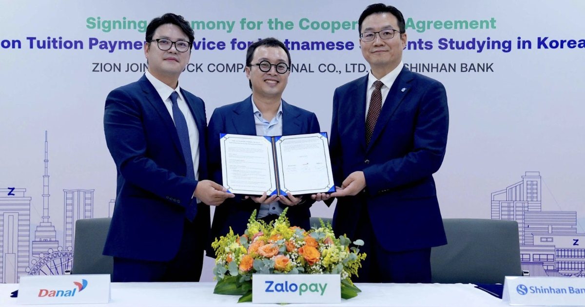 Zalopay hợp tác Danal và Shinhan Bank ra mắt dịch vụ thanh toán học phí quốc tế