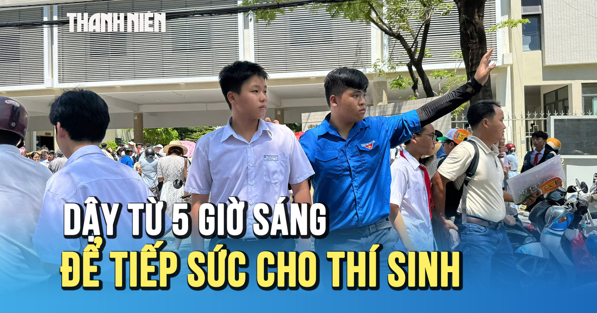 Thi lớp 10: Dậy từ 5 giờ sáng để tiếp sức cho thí sinh