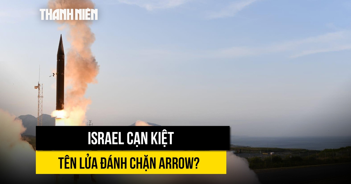 Israel lo cạn kiệt tên lửa đánh chặn Arrow vì đánh chặn Iran
