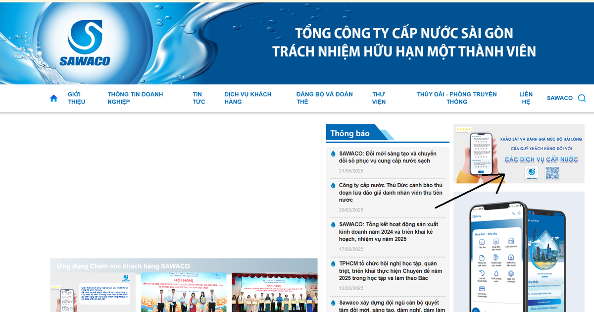 SAWACO khảo sát sự hài lòng của khách hàng đối với dịch vụ cấp nước